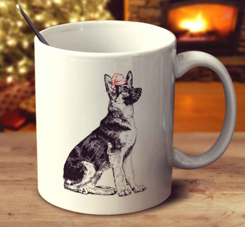 Christmas German Shepherd