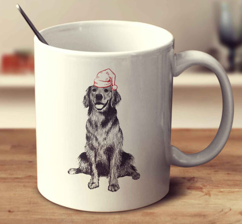Christmas Golden Retriever Sketch