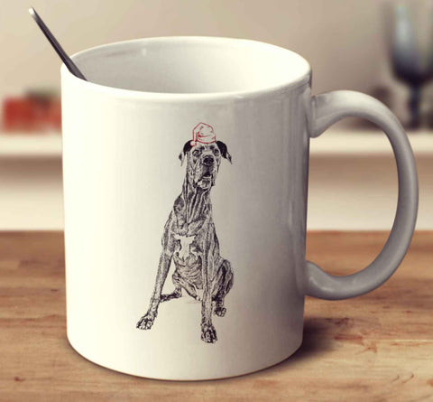 Christmas Great Dane Sketch