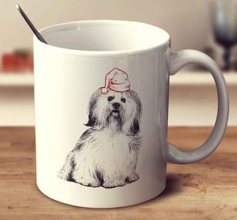 Christmas Lhasa Apso Sketch