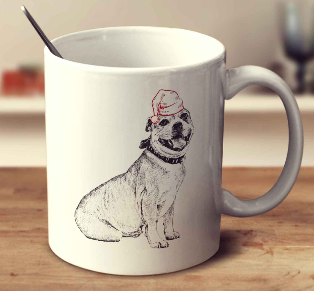 Christmas Staffordshire Bull Terrier Sketch