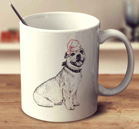 Christmas Staffordshire Bull Terrier Sketch