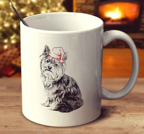 Christmas Yorkshire Terrier