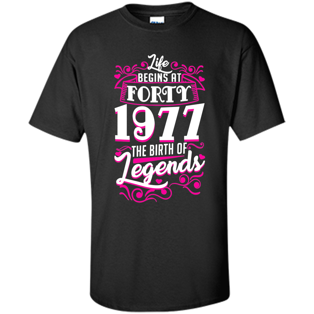 Happy 1977 My 40th Birthday Gift Ideas T shirt