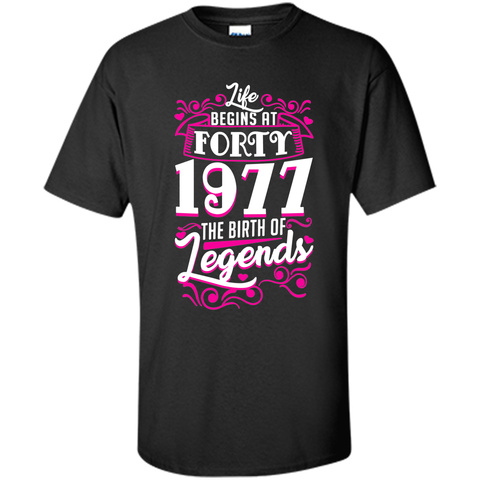Happy 1977 My 40th Birthday Gift Ideas T shirt