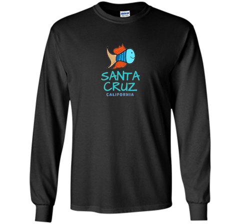 Santa Cruz California T-Shirt, Fun Fish California Surf Tee