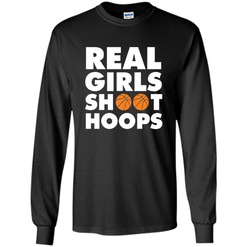 Real Girls Shoot Hoops Basketball T-Shirt