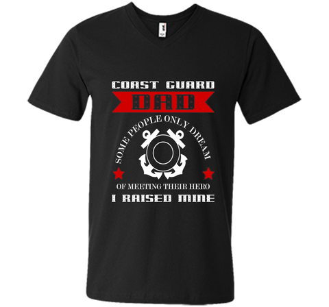 Coast Guard Dad Raised my Hero T-shirt Coast Guardsman t-shirt