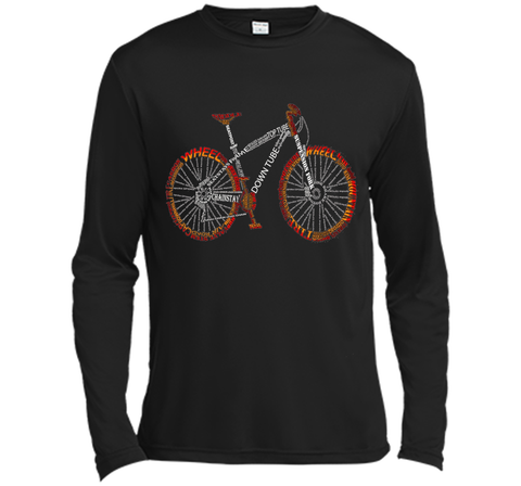 Bicycle Amazing anatomy tshirt - mountain bike fire red