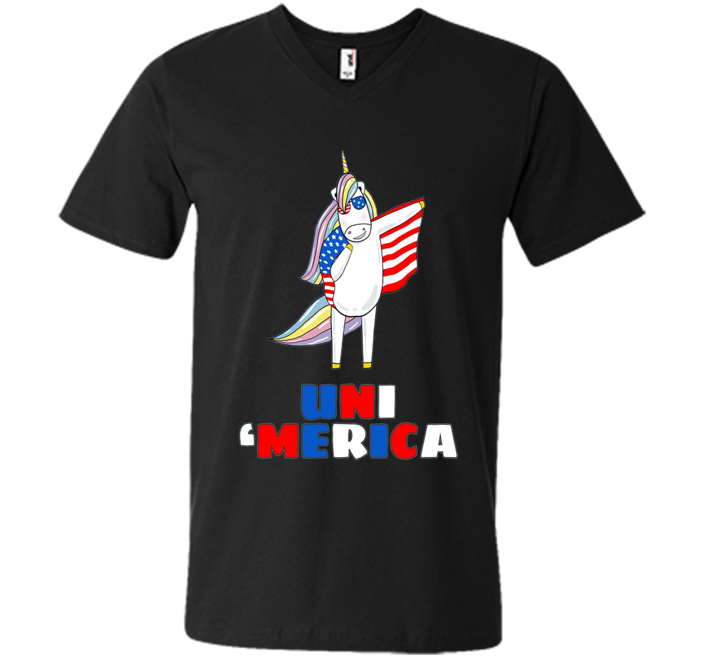 UniMerica 4th Of July Unicorn Ma Memorial Day Funny T-shirt