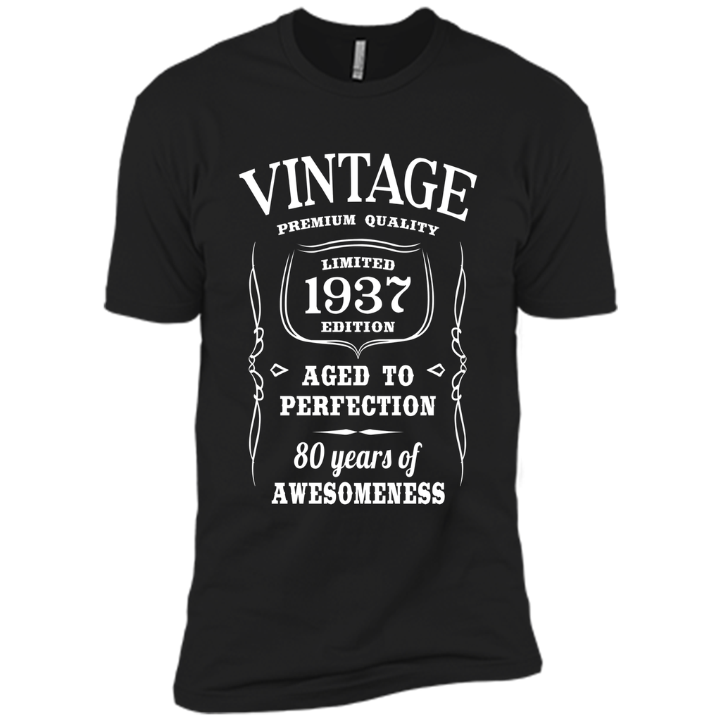 80th Birthday Gift T-Shirt Limited 1937 Edition