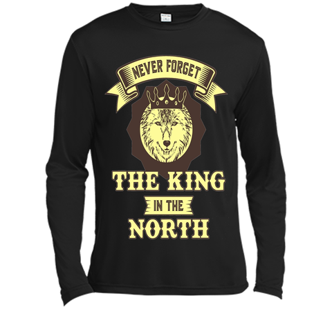 Never Forget The King in the North - Premium Cotton T-Shirt