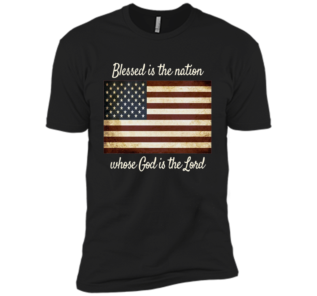 American Flag Blessed The Nation Christian Patriotic Shirt