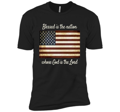 American Flag Blessed The Nation Christian Patriotic Shirt