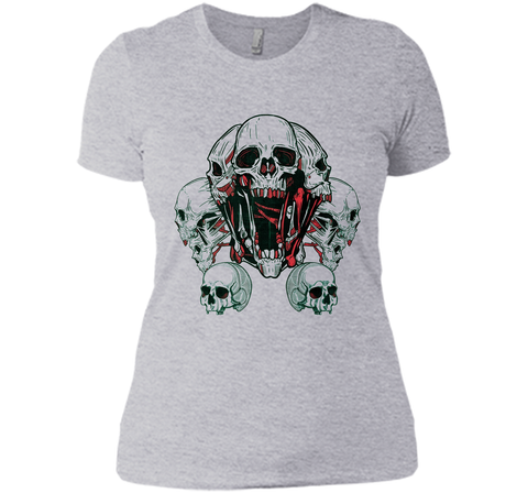 SKULLS - human skull - skeleton - horror - macabre t-shirt