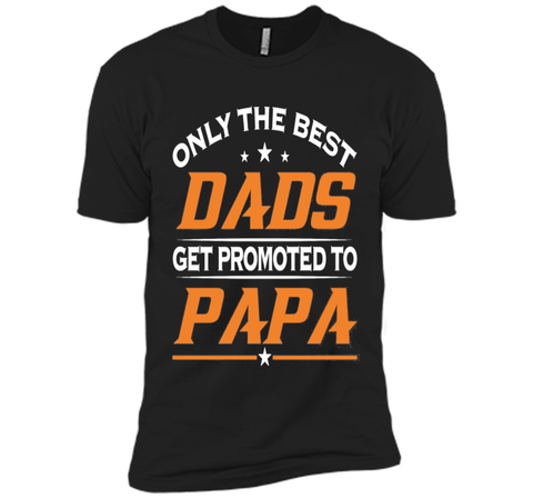 Men's Only Best Dads Get Promoted To Papa Tshirt Father's Day Gift