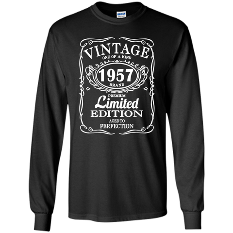 Vintage Born in 1957 60 Years Old Birthday Tshirt