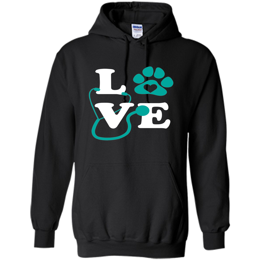 love veterinary medicine shirt cute letters pawprint gift