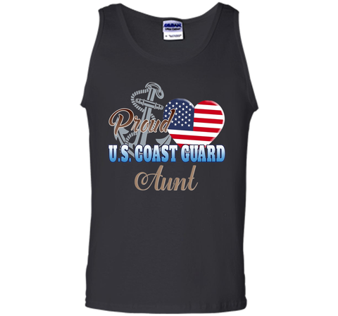 Proud U.S. Coast Guard Aunt Patriotic Heart T Shirt shirt