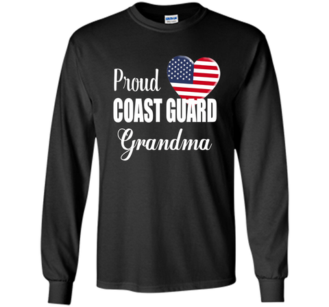 Proud Coast Guard Grandma Patriotic Heart T Shirt t-shirt