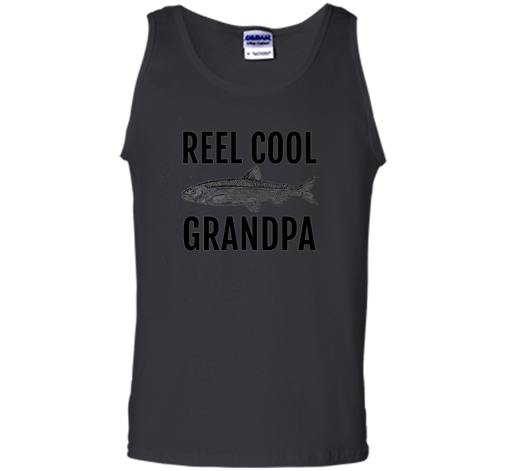 Men's REEL Cool Grandpa Fishing T Shirt for Fisherman Grandfather