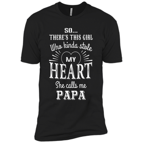PAPA & GRANDDAUGHTER, she stole my heart tshirt