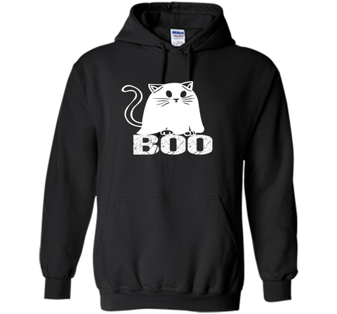 Cat Ghost Halloween Funny  Hoodie