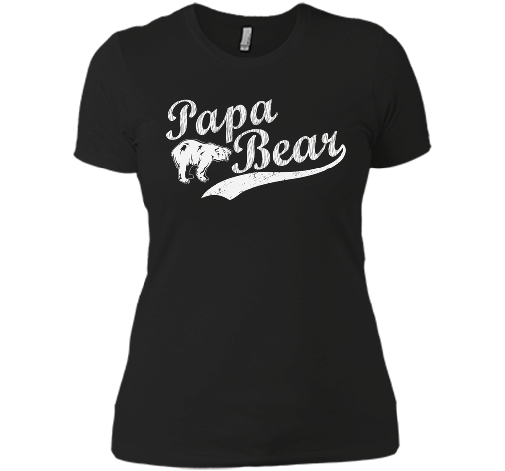 Men's Papa Bear T Shirt Father's Day Dad Gift