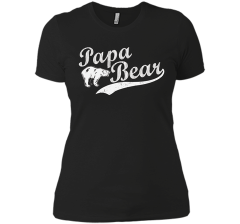 Men's Papa Bear T Shirt Father's Day Dad Gift