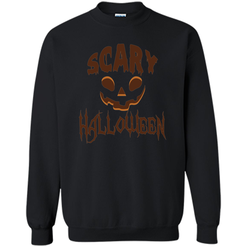 scary halloween Printed Crewneck Pullover Sweatshirt 8 oz