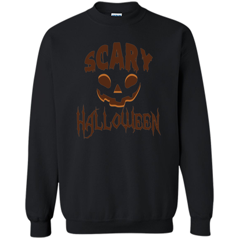 scary halloween Printed Crewneck Pullover Sweatshirt 8 oz