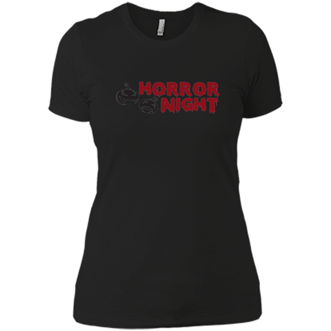 horror night halloween Next Level Ladies Boyfriend Tee