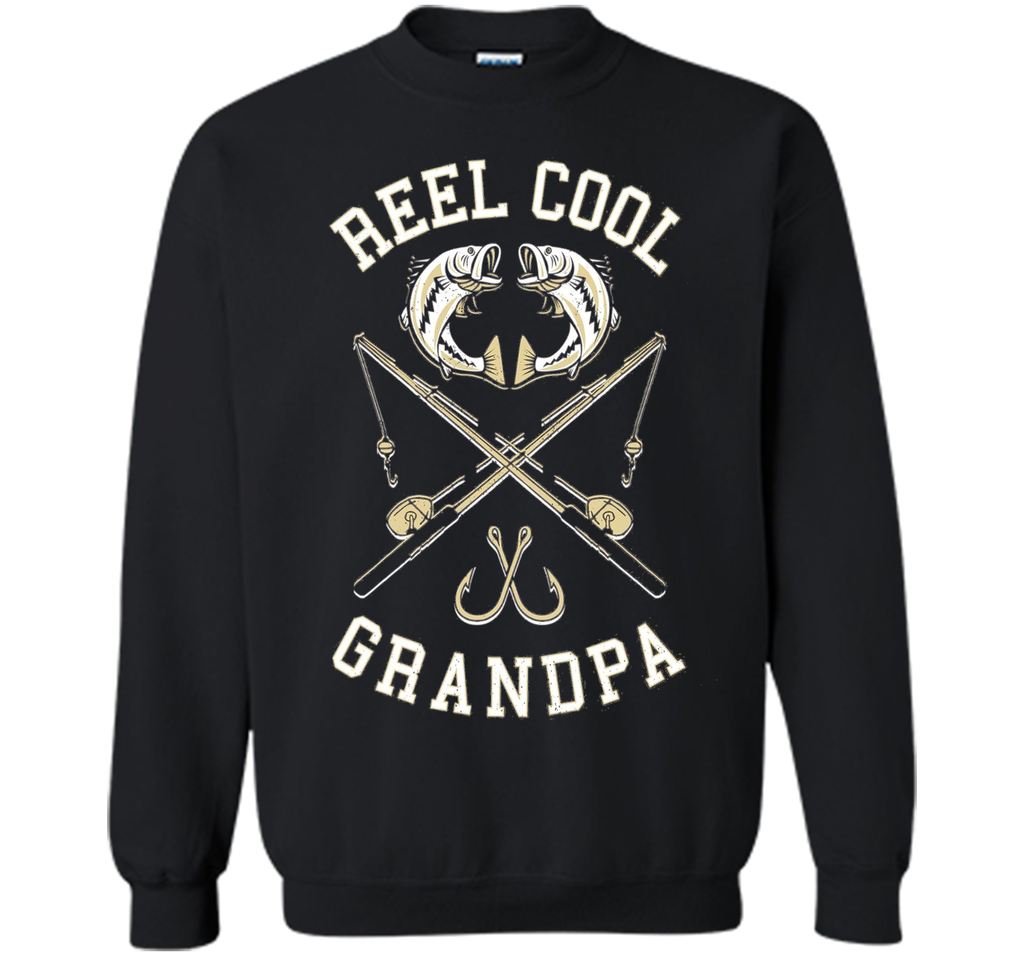 Mens Reel Cool Grandpa Funny Fishing T-Shirt