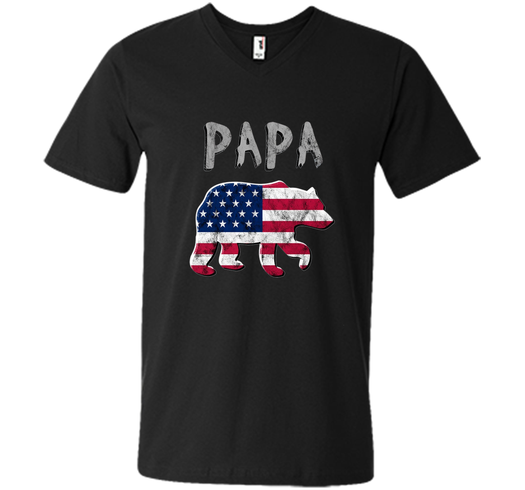 Bear USA Flag Shirt Patriotic Family 4th of July for Men
