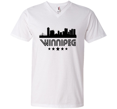 Winnipeg Manitoba Skyline Retro Style T-Shirt