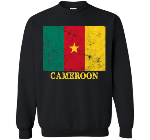 Cameroon Flag T-Shirt Distressed Grunge Flag of Cameroon Tee