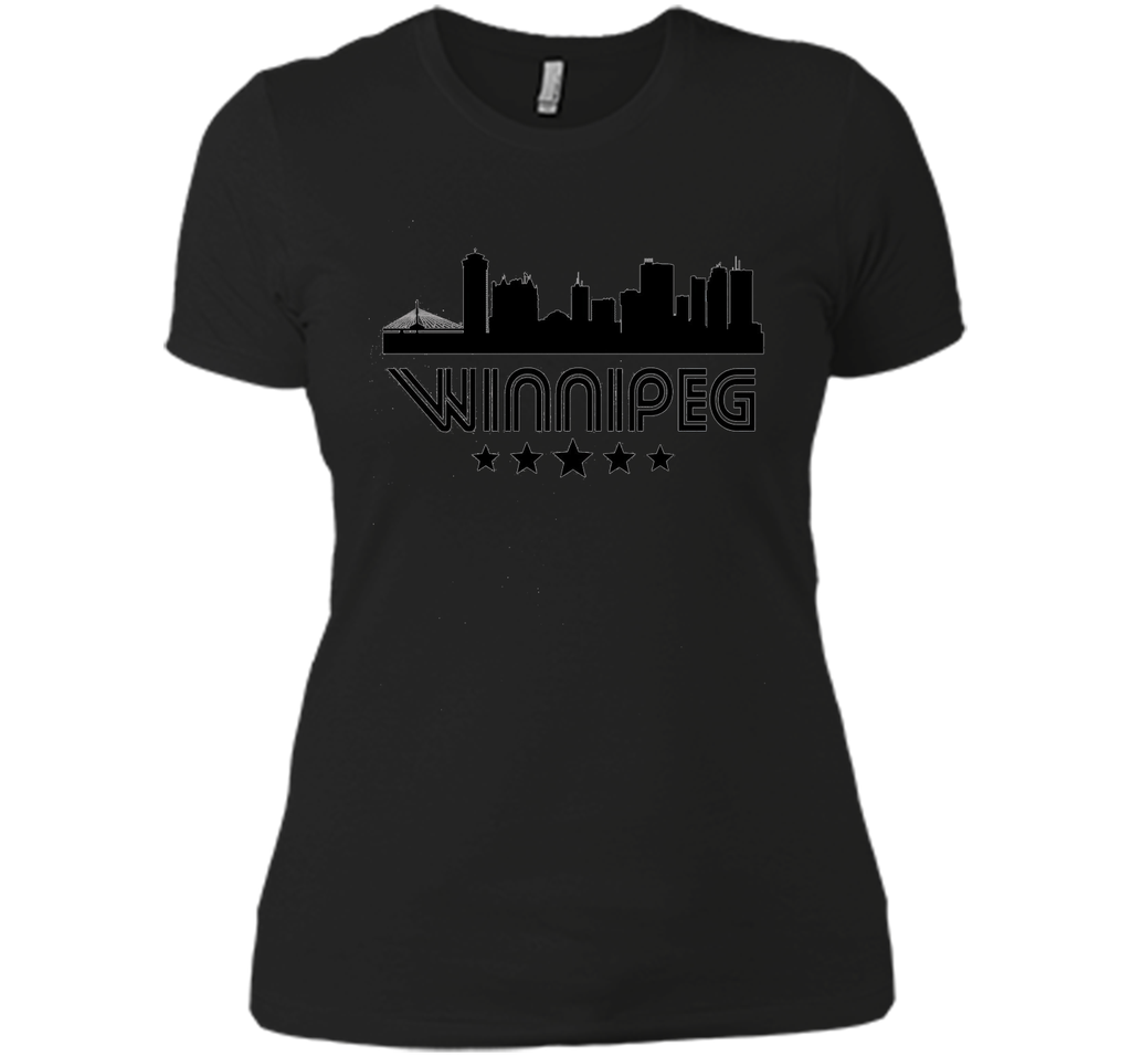 Winnipeg Manitoba Skyline Retro Style T-Shirt