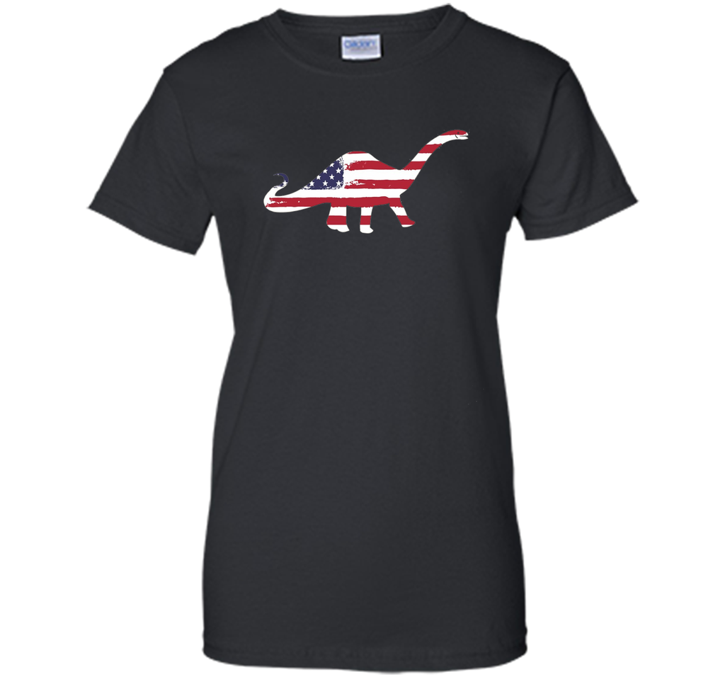 USA Dinosaur American Flag 4th of July T Shirt
