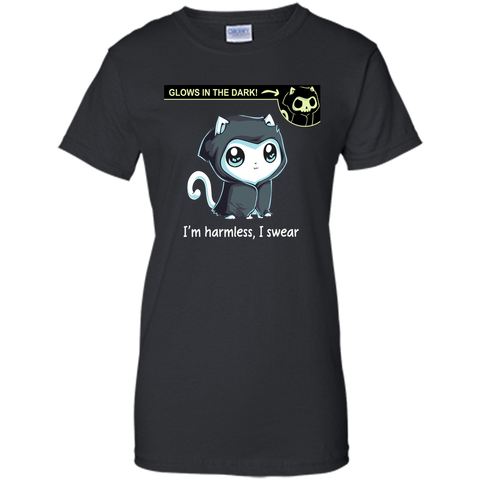 grim kitty, i'm harmless, i wear-lovely cat-lovely animal t shirt