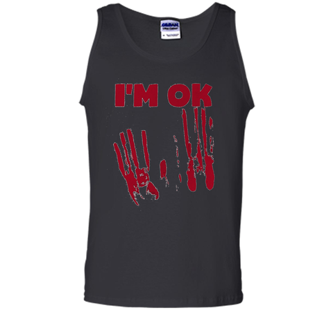 I'm OK Vintage Monster Movie Ghost Demon Bloody T-Shirt t-shirt