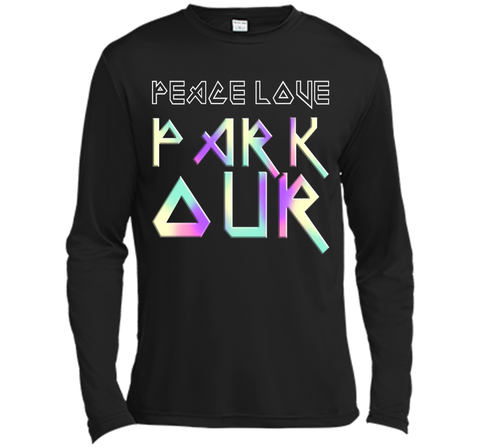 Peace Love Parkour EDM Style T-Shirt