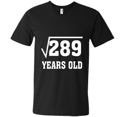 Square Root Of 289 Funny 17 Years Old T-Shirt 17th Birthday