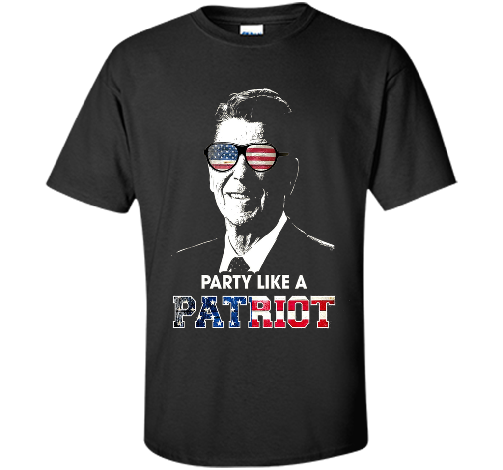 Party Shirt Like A Patriot Reagan USA Pride vintage