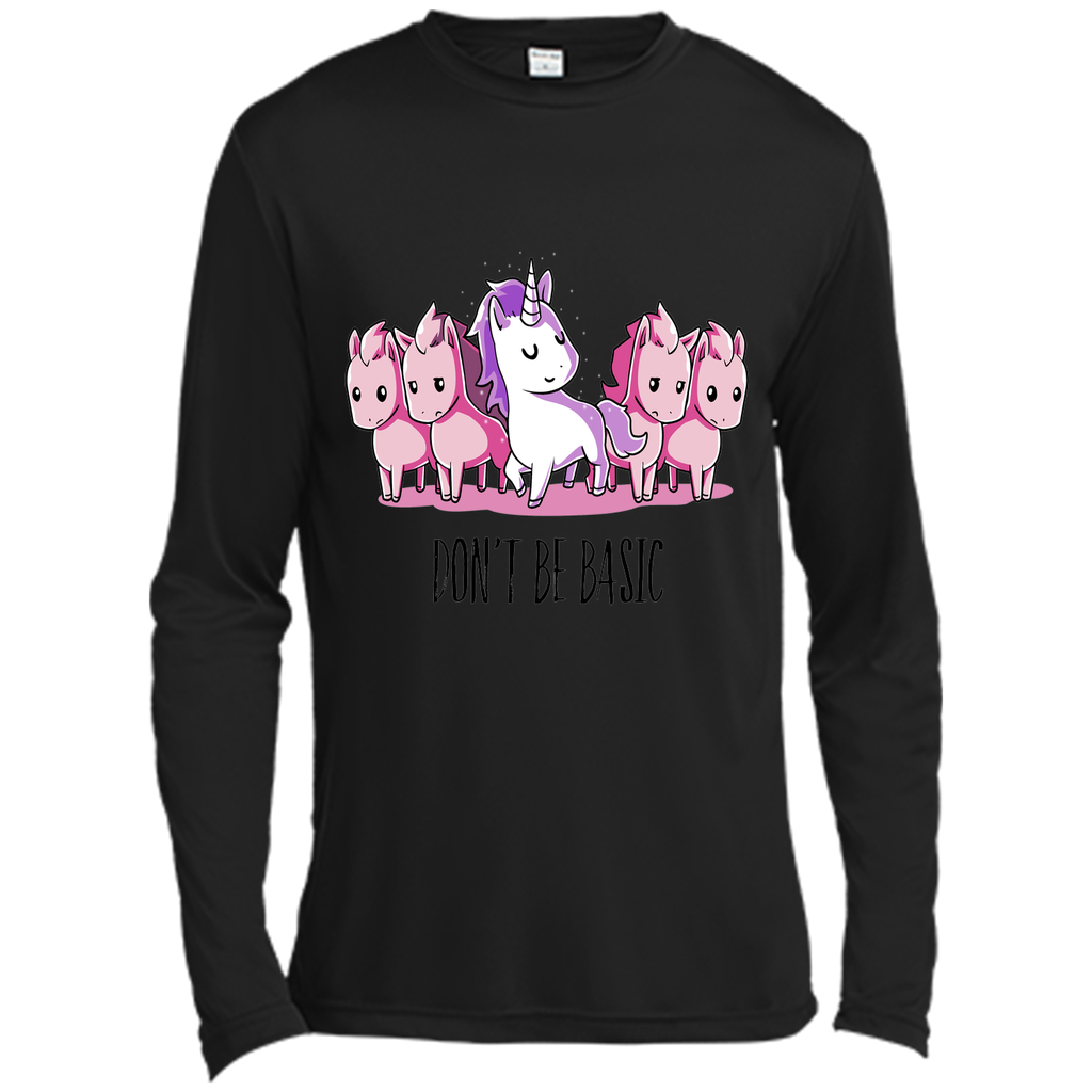 don't be basic-lovely unicorn t shirt
