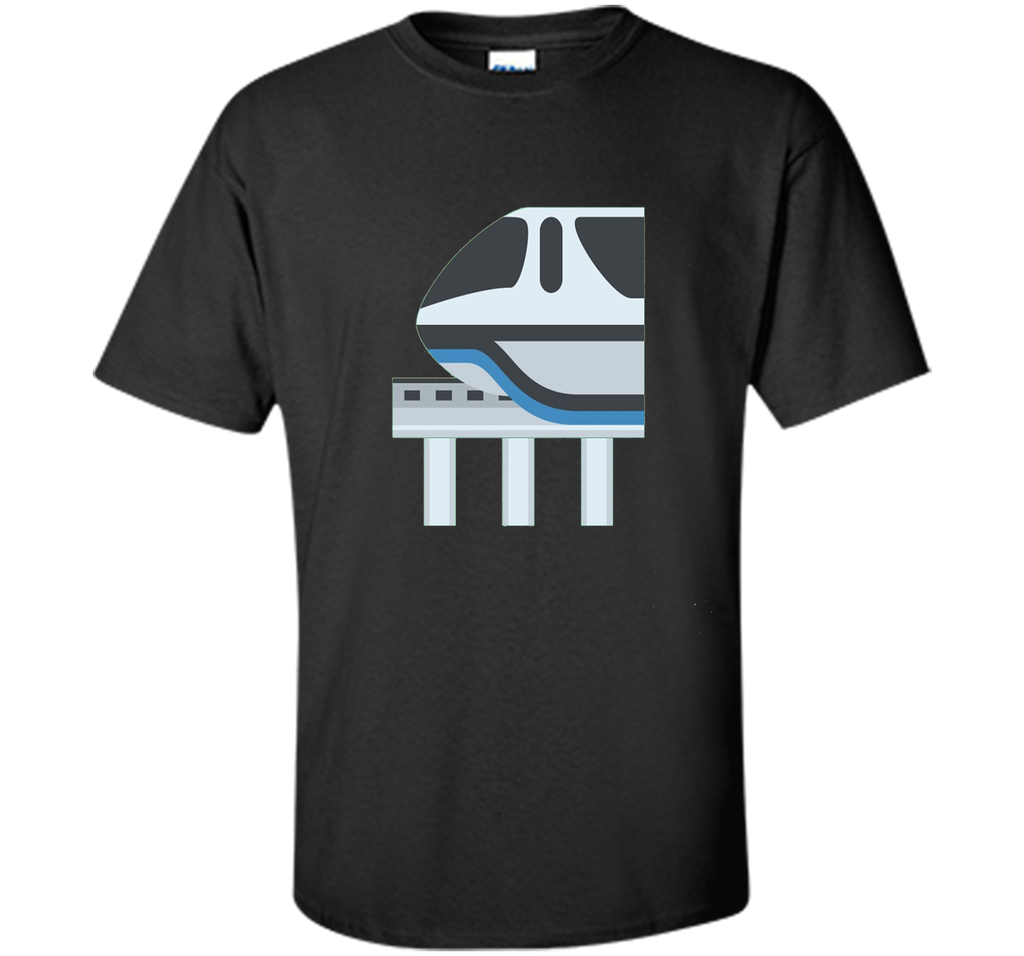 Monorail Emoji T-Shirt Train Ride Track Futuristic Electric