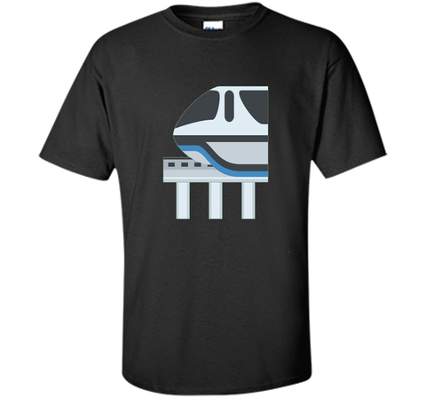 Monorail Emoji T-Shirt Train Ride Track Futuristic Electric
