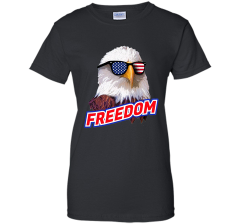 Retro Vintage 4th of July T-shirt, Bald Eagle Sunglasses
