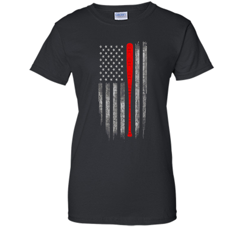 Baseball American Flag T-Shirt - Baseball Bat Flag T Shirt