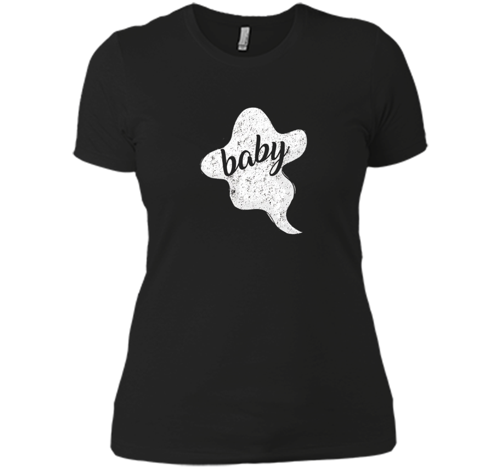 Baby Ghost Halloween T Shirt Next Level Ladies Boyfriend Tee