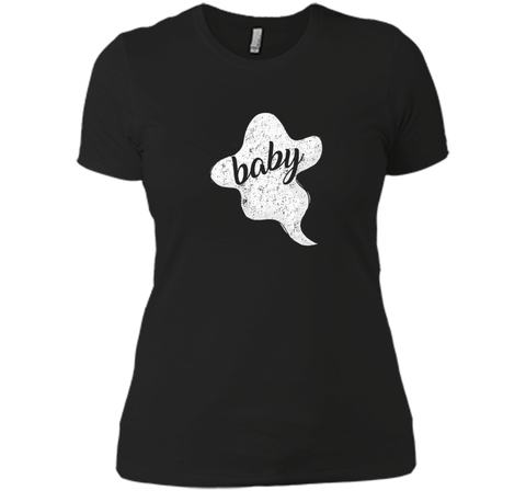 Baby Ghost Halloween T Shirt Next Level Ladies Boyfriend Tee